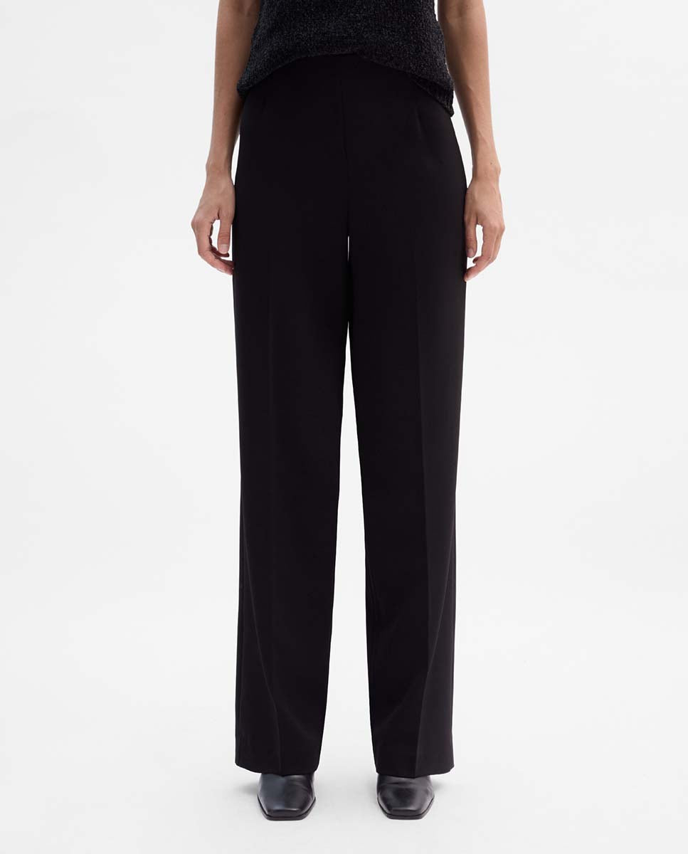 Pantalón recto elástico