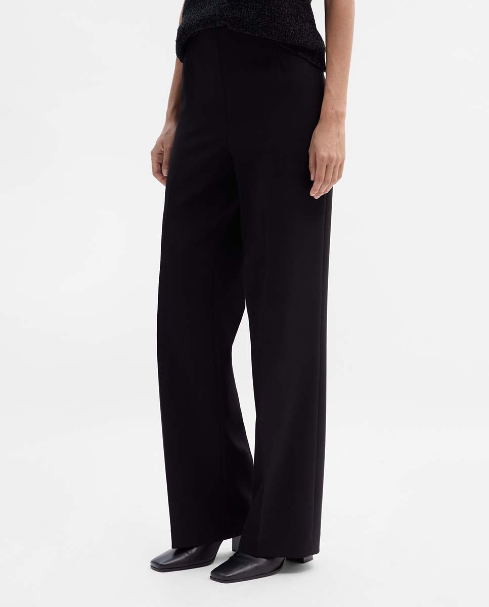 Pantalón recto elástico