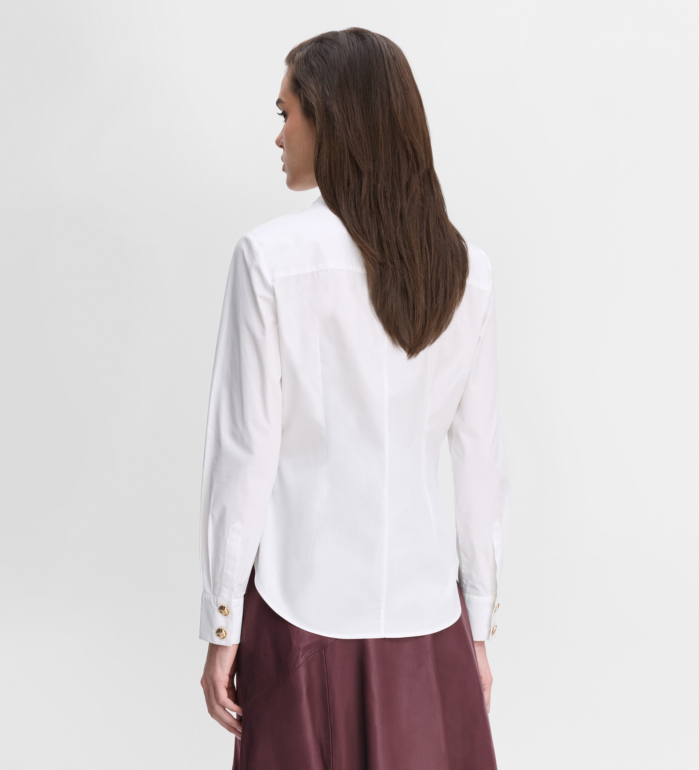 Blusa entallada botones