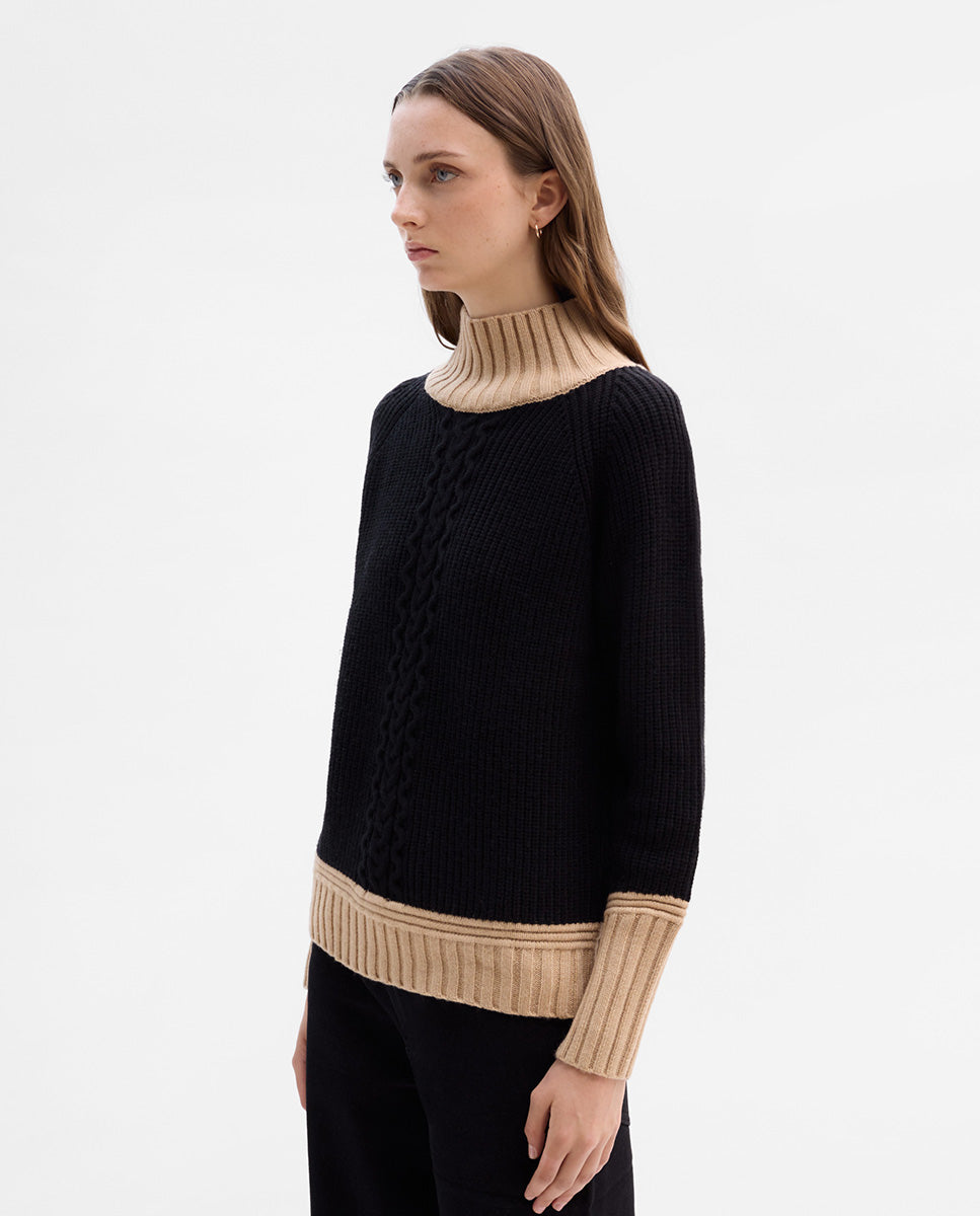 Two-tone eight-pattern sweater