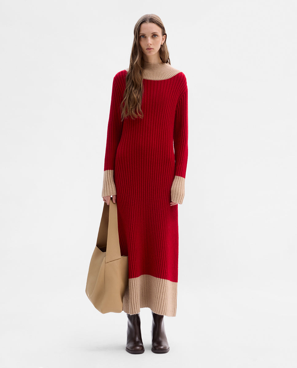 Ribbed knit dress