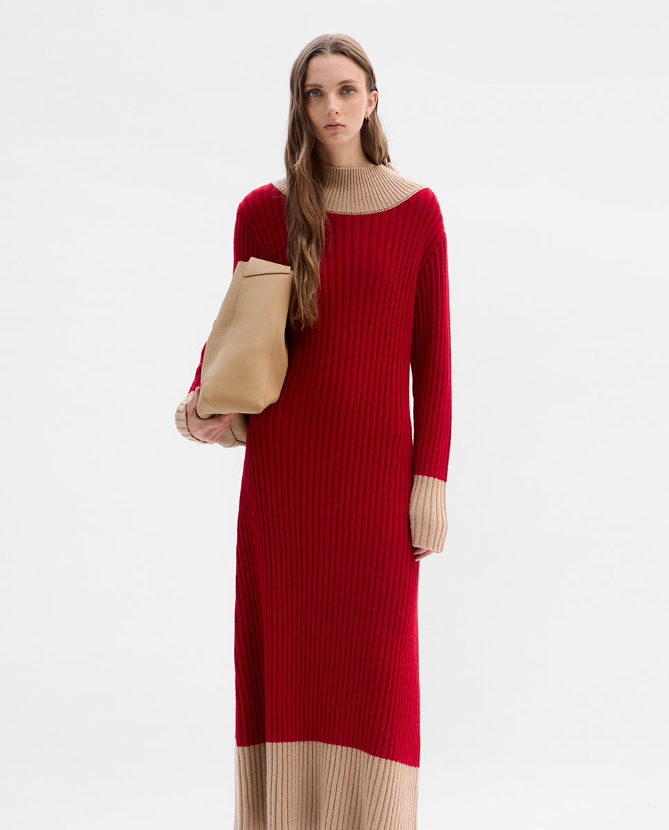 Ribbed knit dress