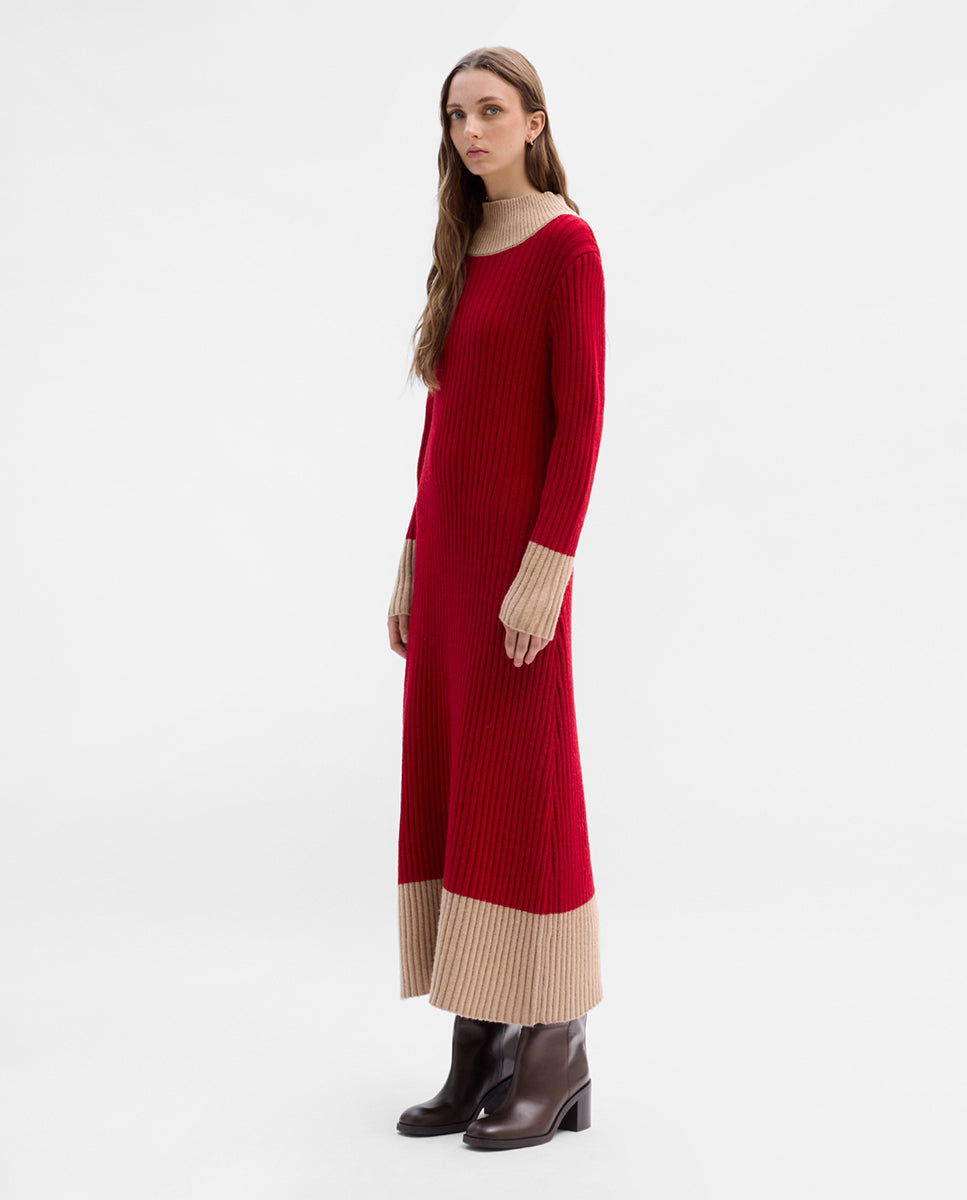 Ribbed knit dress