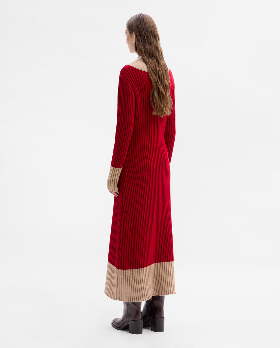 Ribbed knit dress