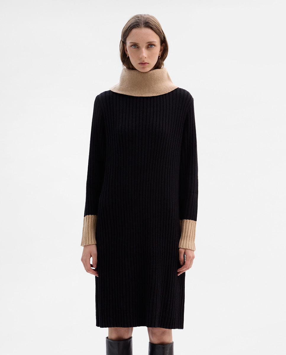 Ribbed knit dress