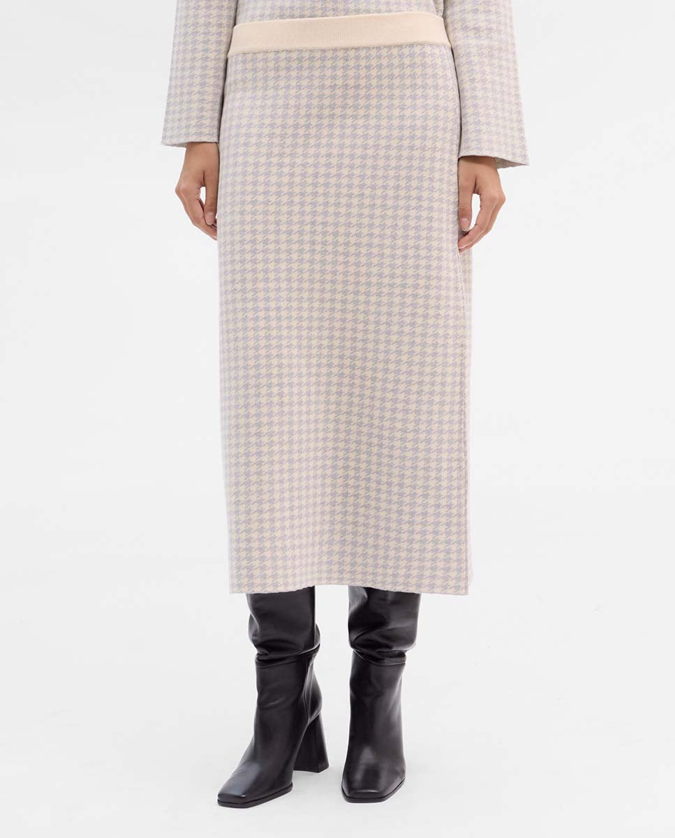 Knitted jacquard skirt