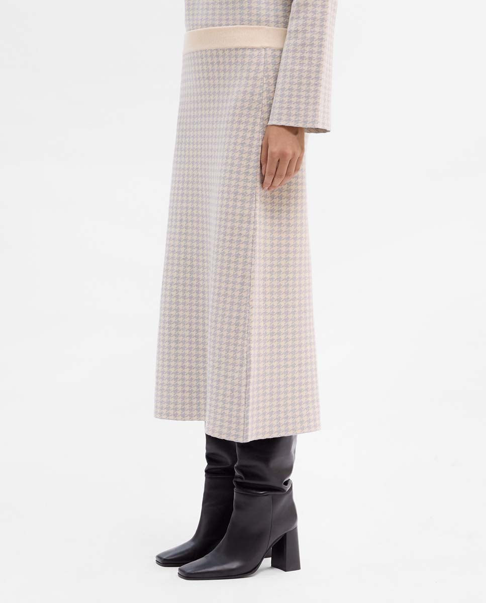 Knitted jacquard skirt