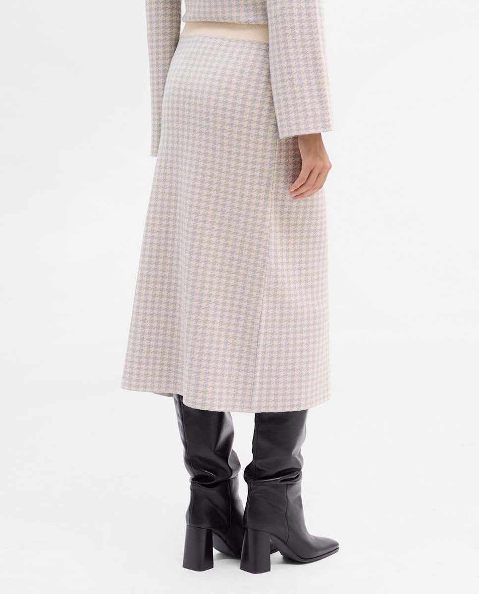 Knitted jacquard skirt
