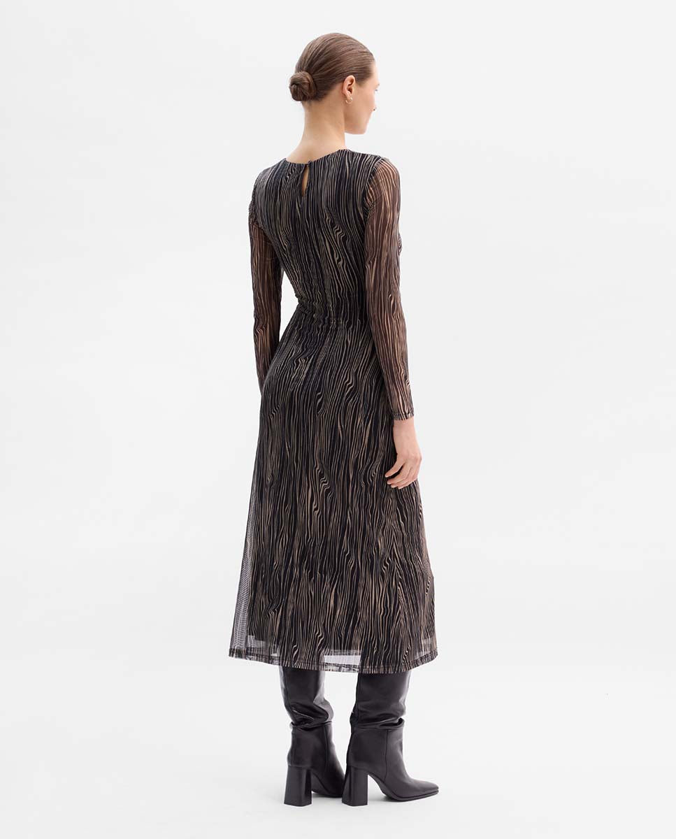 Printed tulle dress