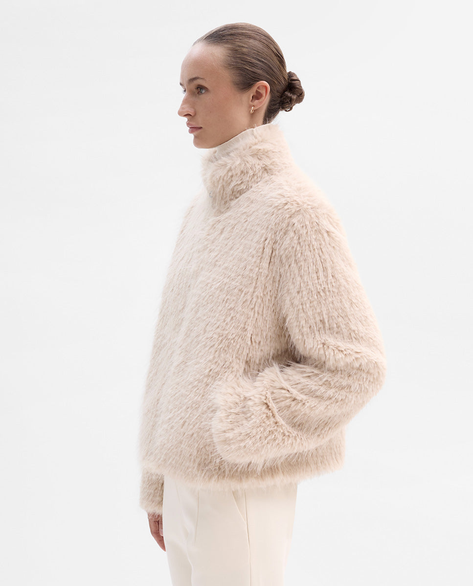 Veste courte en fourrure