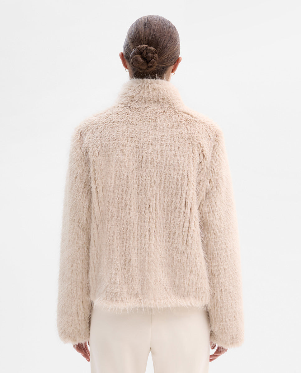 Veste courte en fourrure