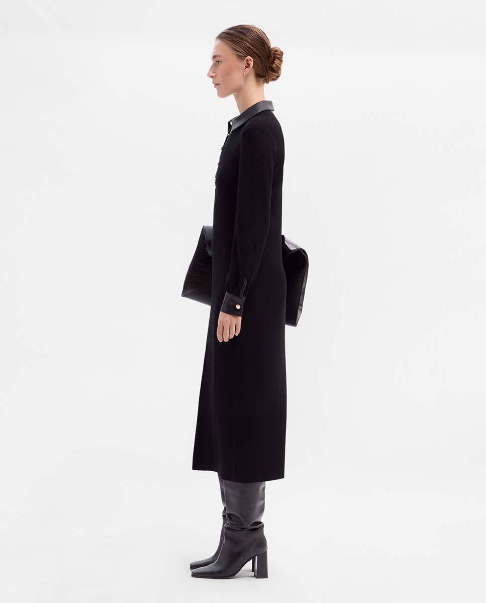 Combined knit dress