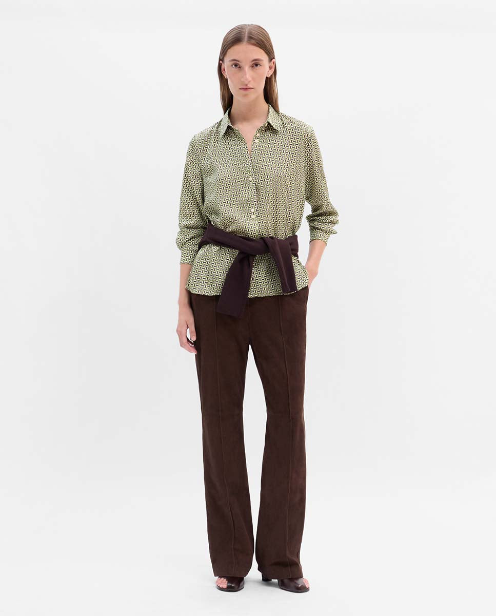 Printed fluid shirt