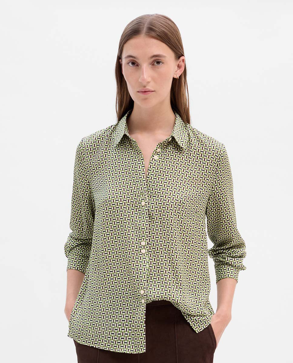 Printed fluid shirt