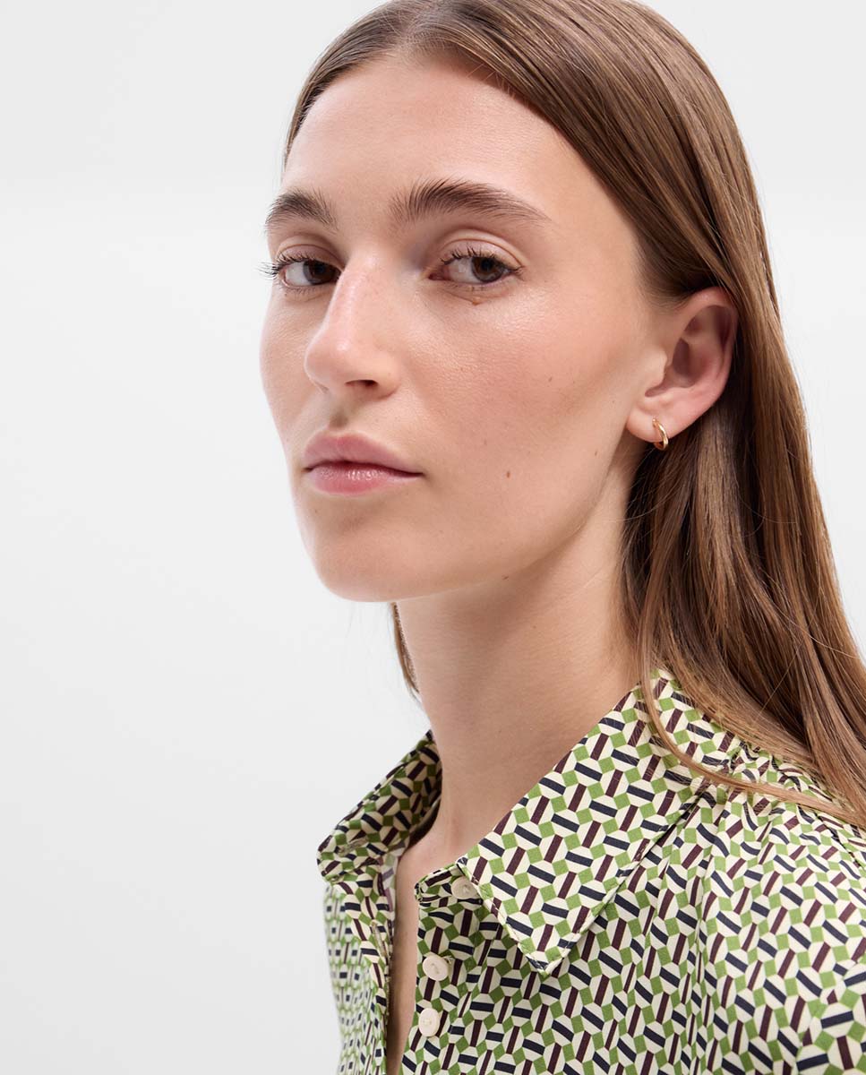 Printed fluid shirt