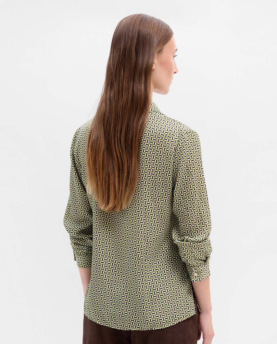 Printed fluid shirt
