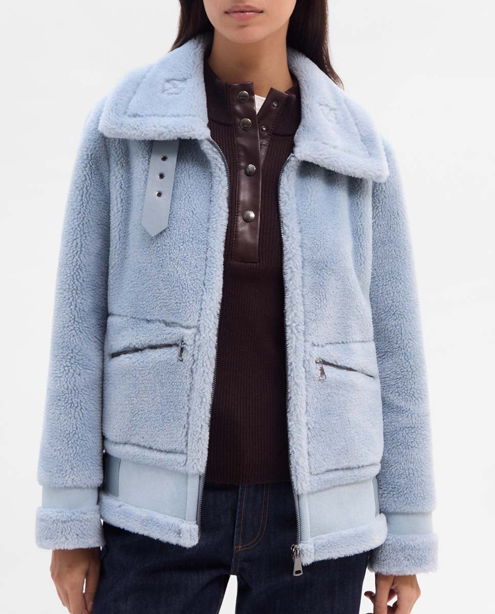 Chaquetón efecto borreguillo