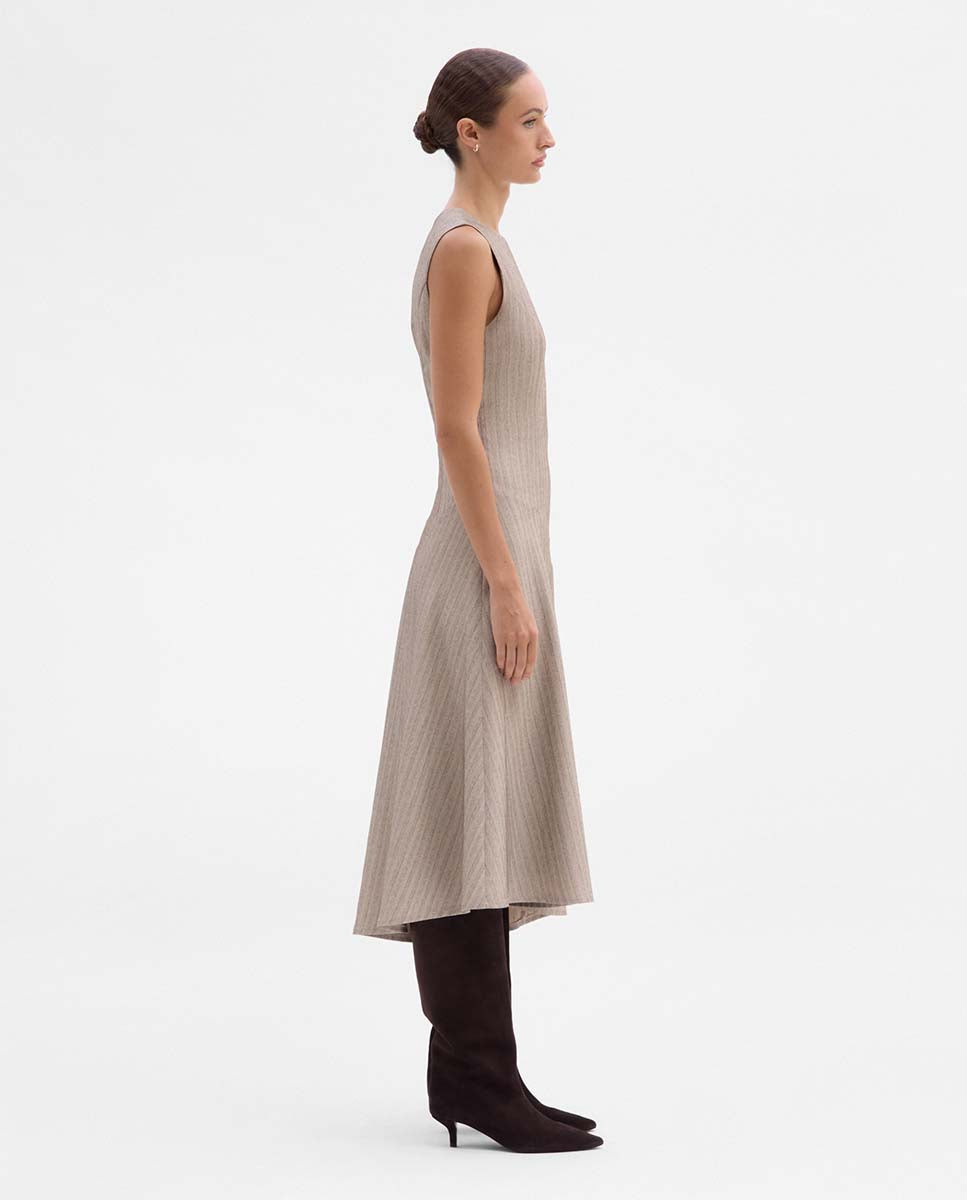 Vestido asimétrico rayas