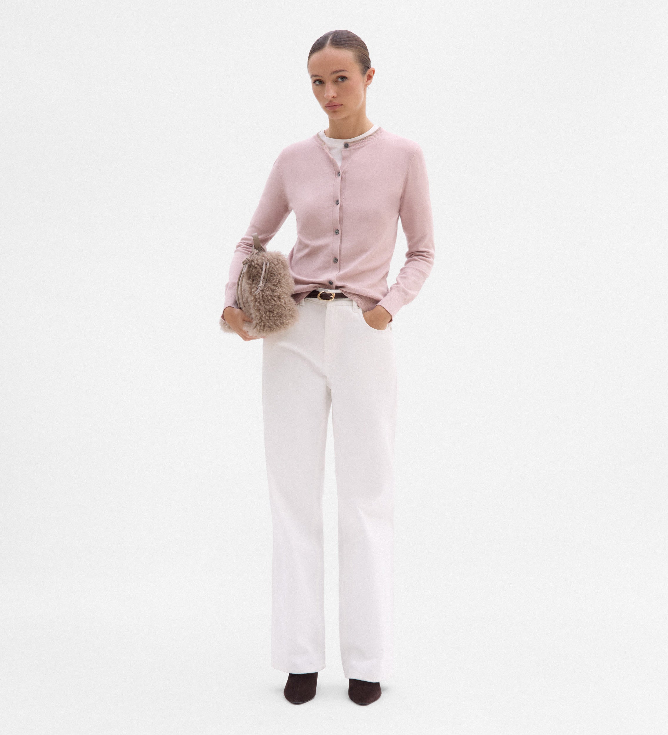 Veste tricot bicolore