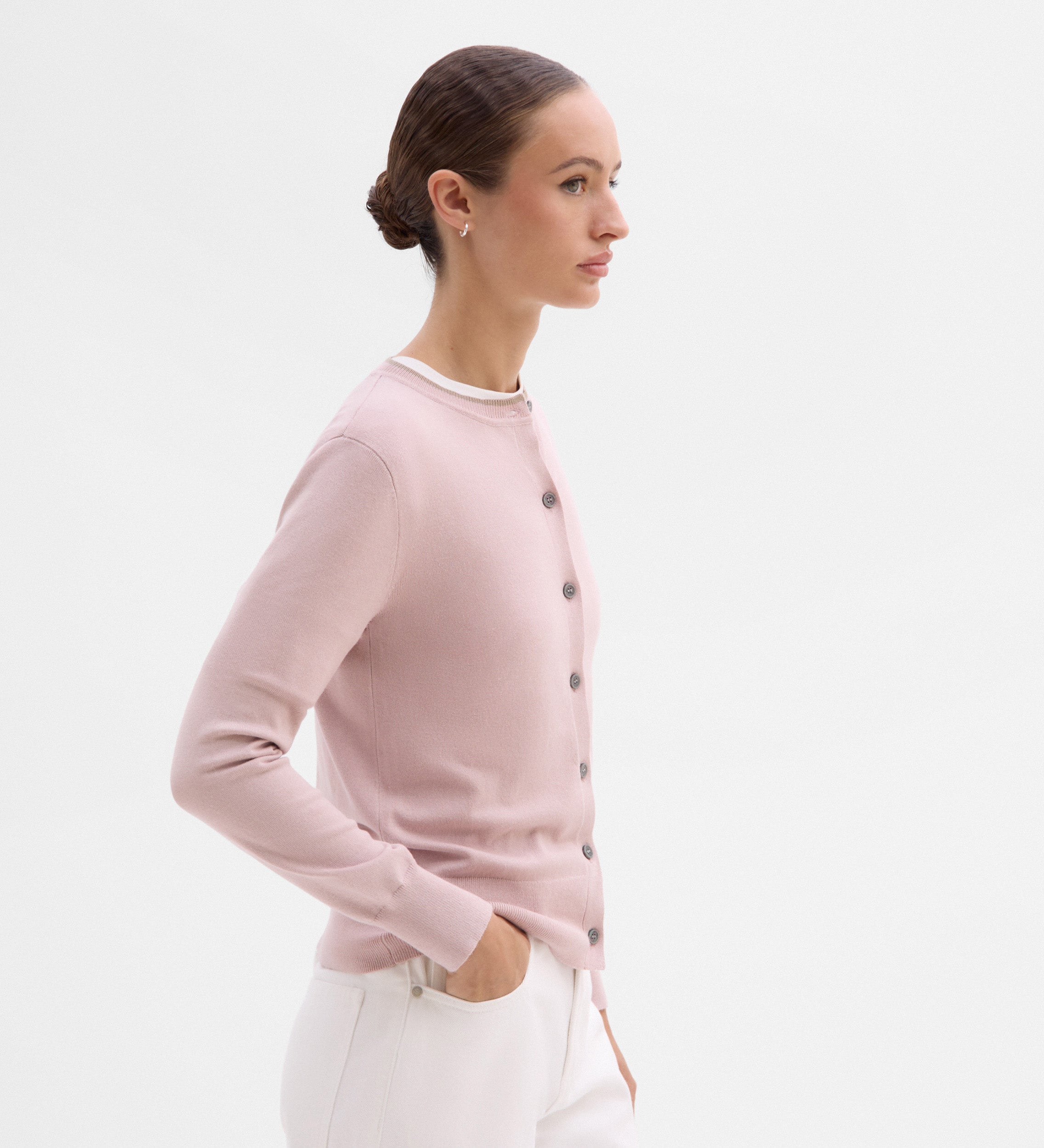 Veste tricot bicolore