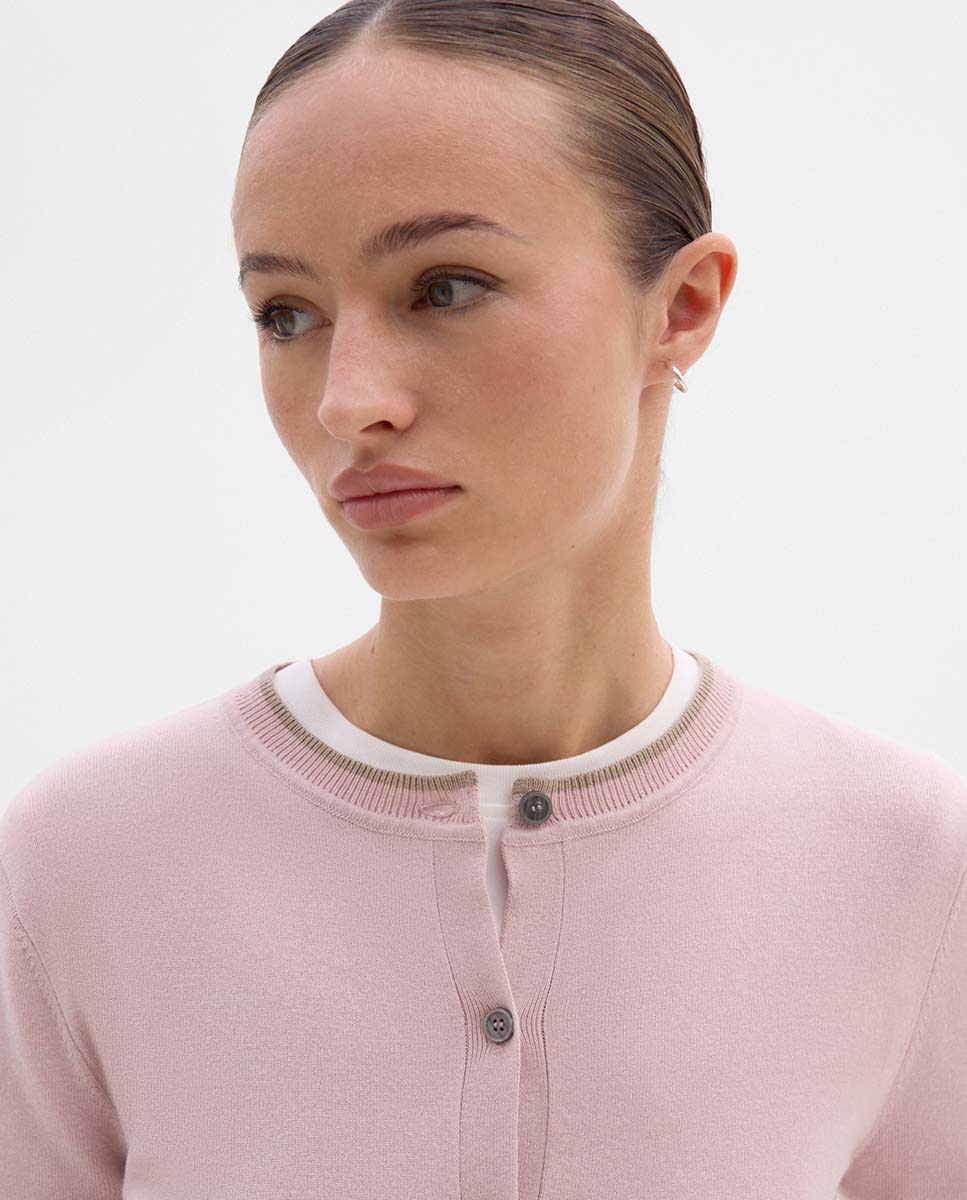 Veste tricot bicolore