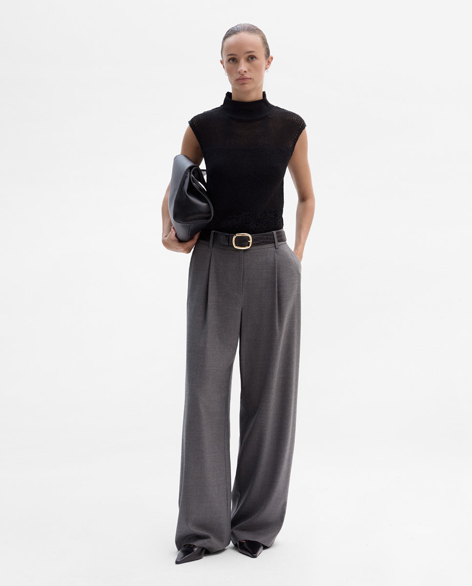 Pantalón pinzas ancho