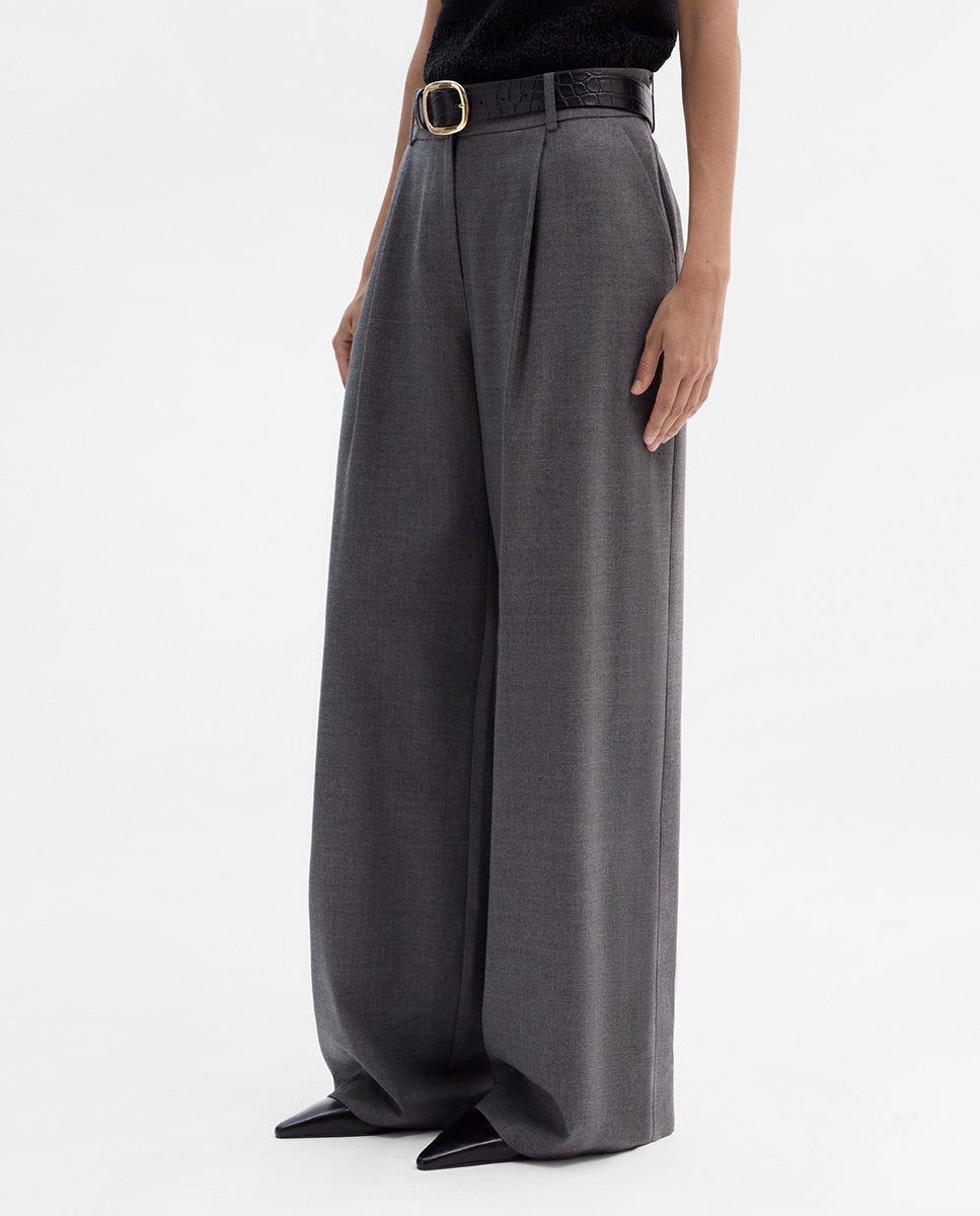 Pantalón pinzas ancho