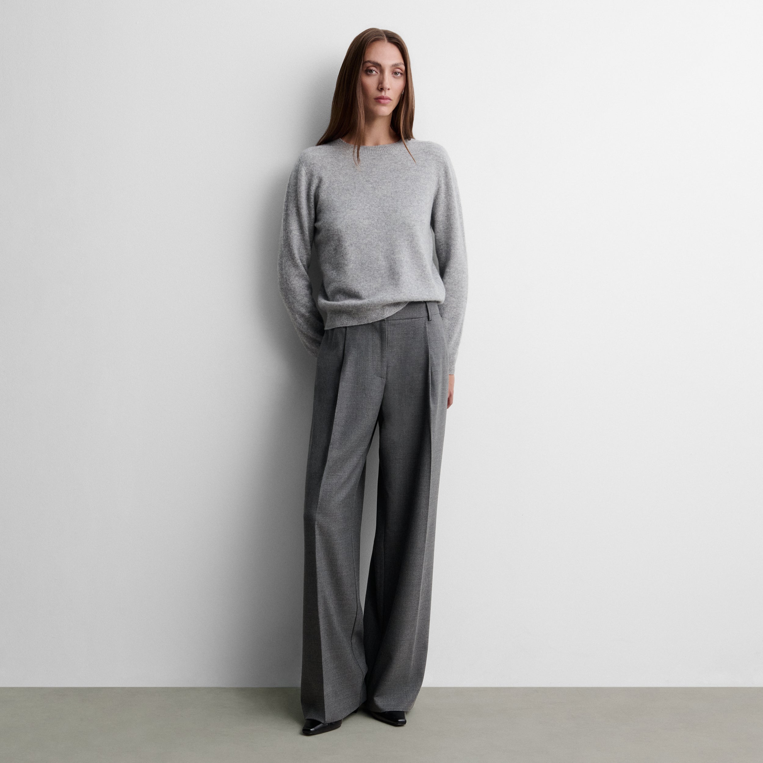 Pantalon large à pinces