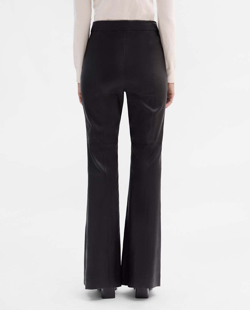 Flared napa trousers