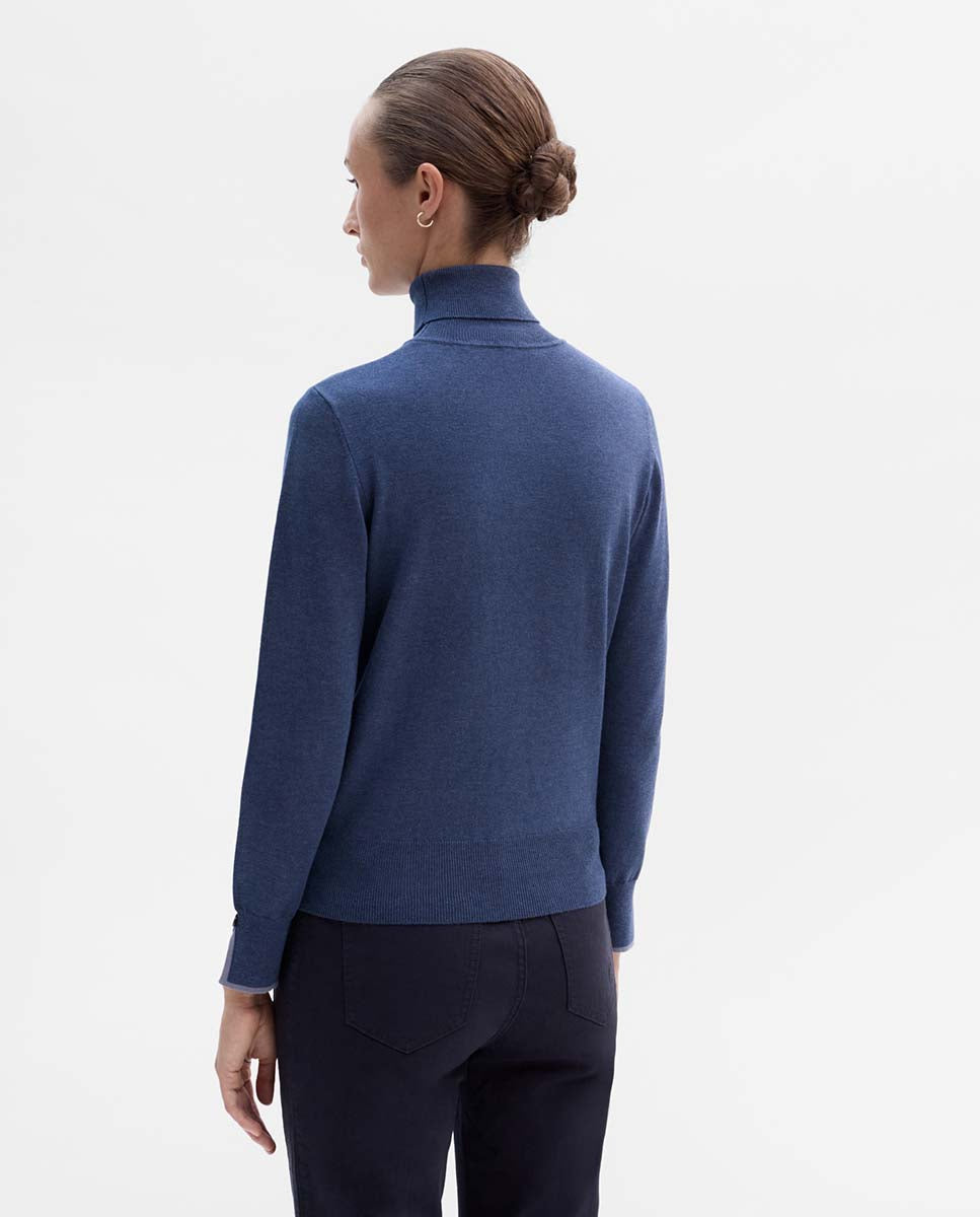 High neck sweater