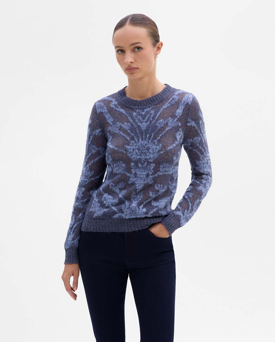 Pull maille jacquard