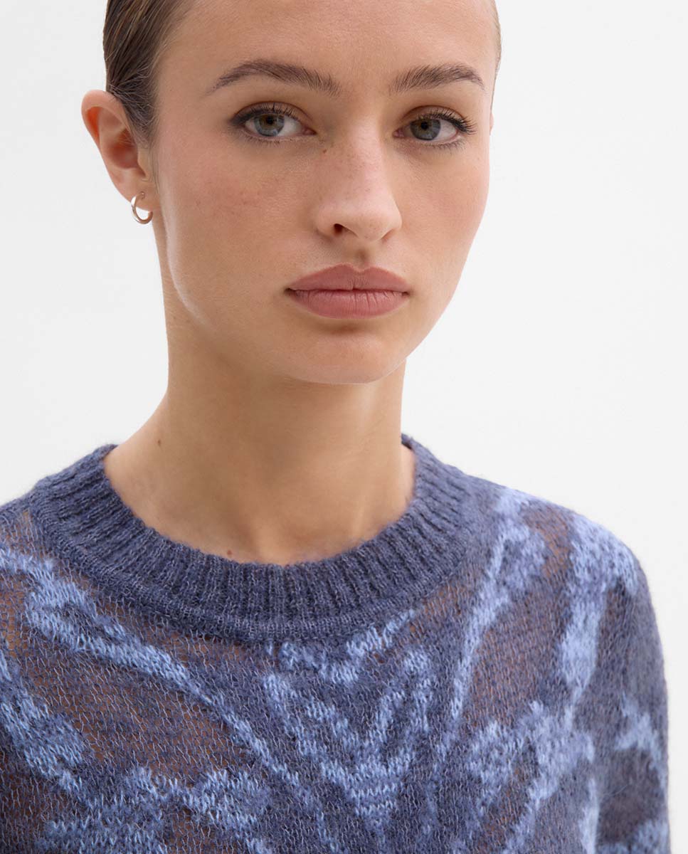 Pull maille jacquard