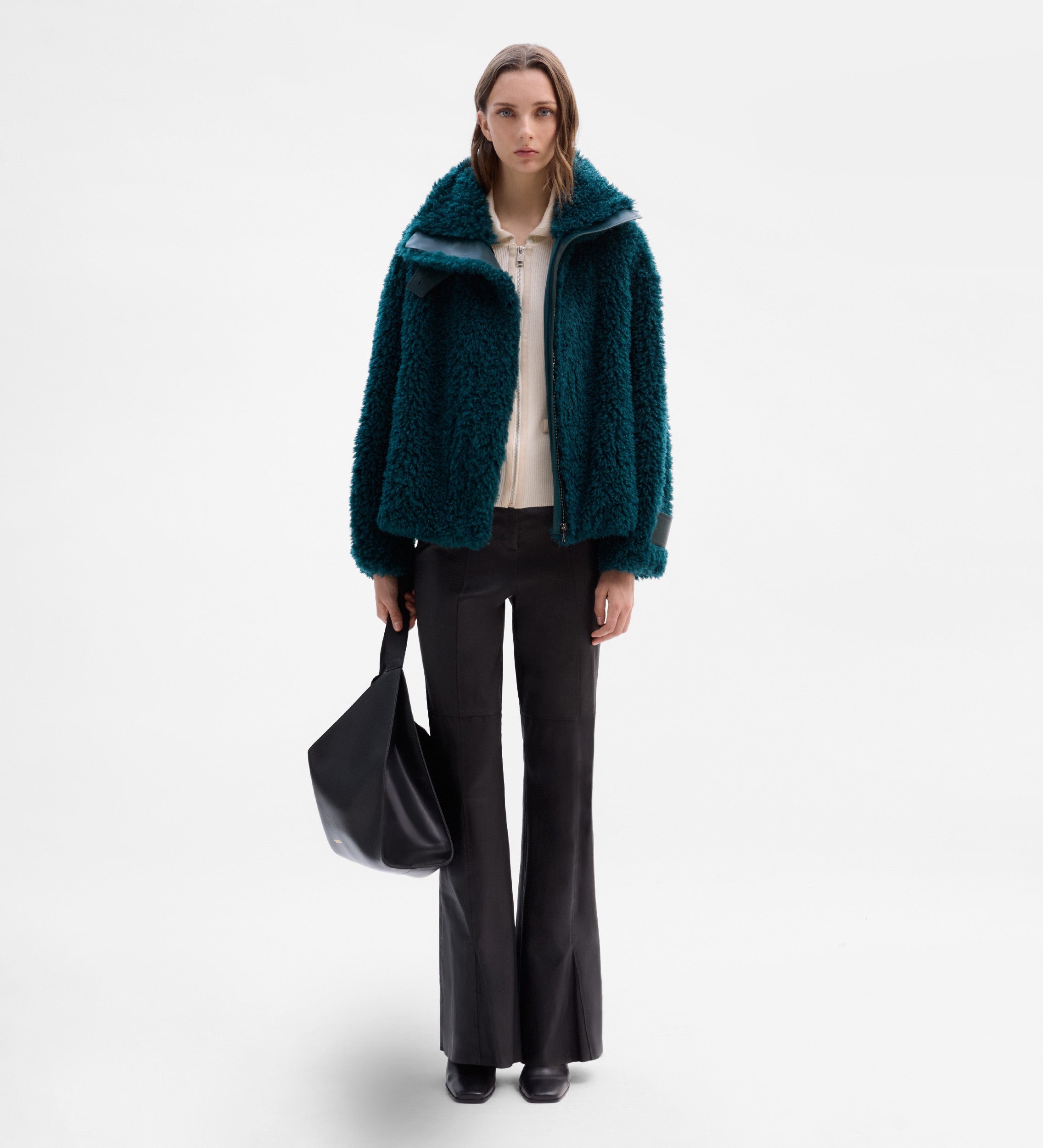 Chaquetón efecto pelo