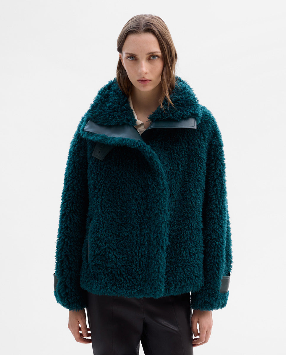 Fur-effect jacket