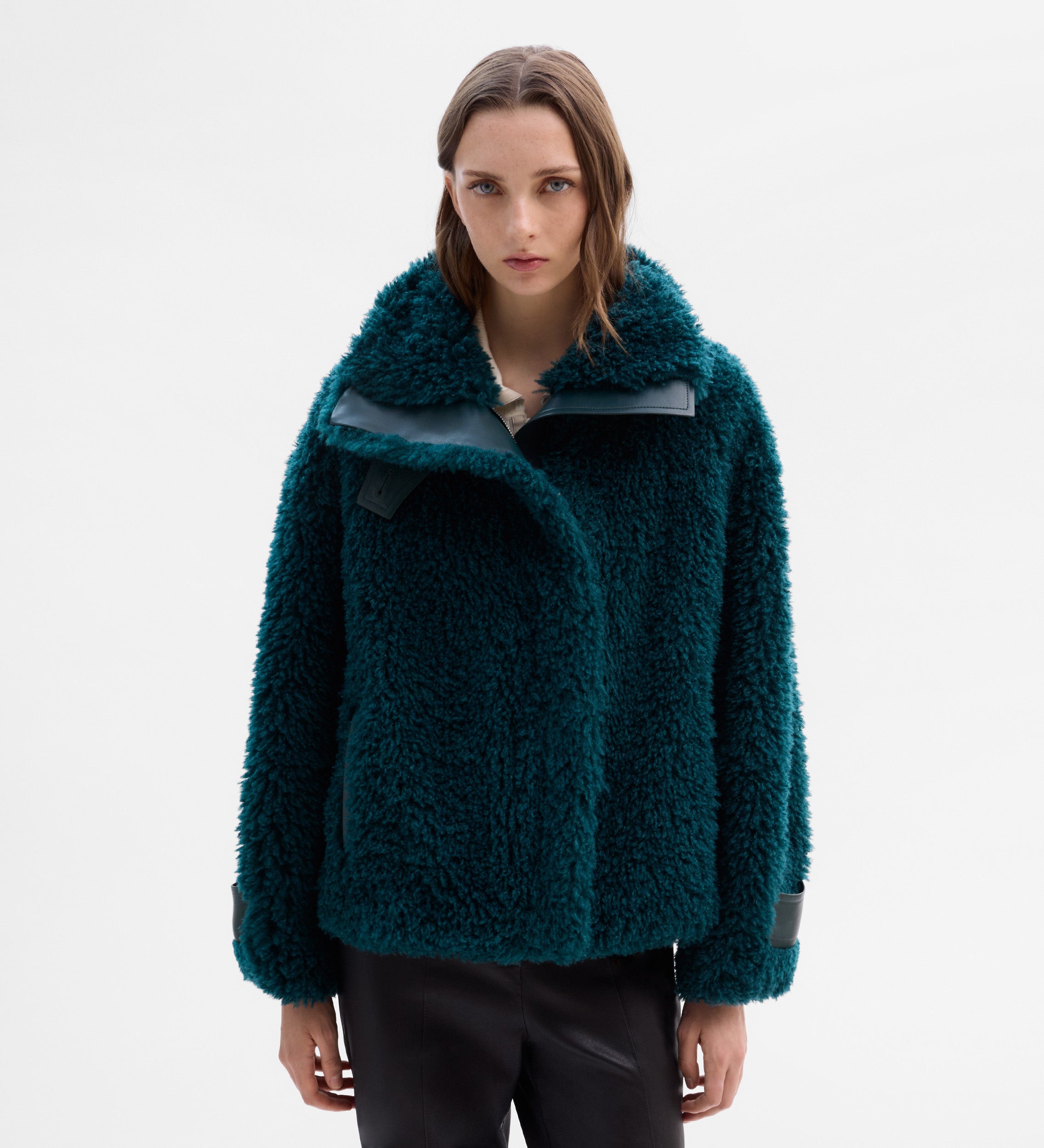 Chaquetón efecto pelo