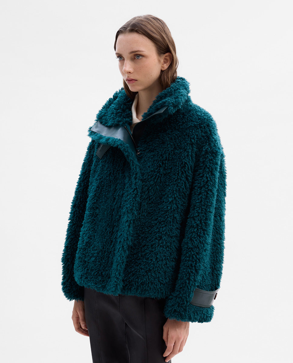 Fur-effect jacket