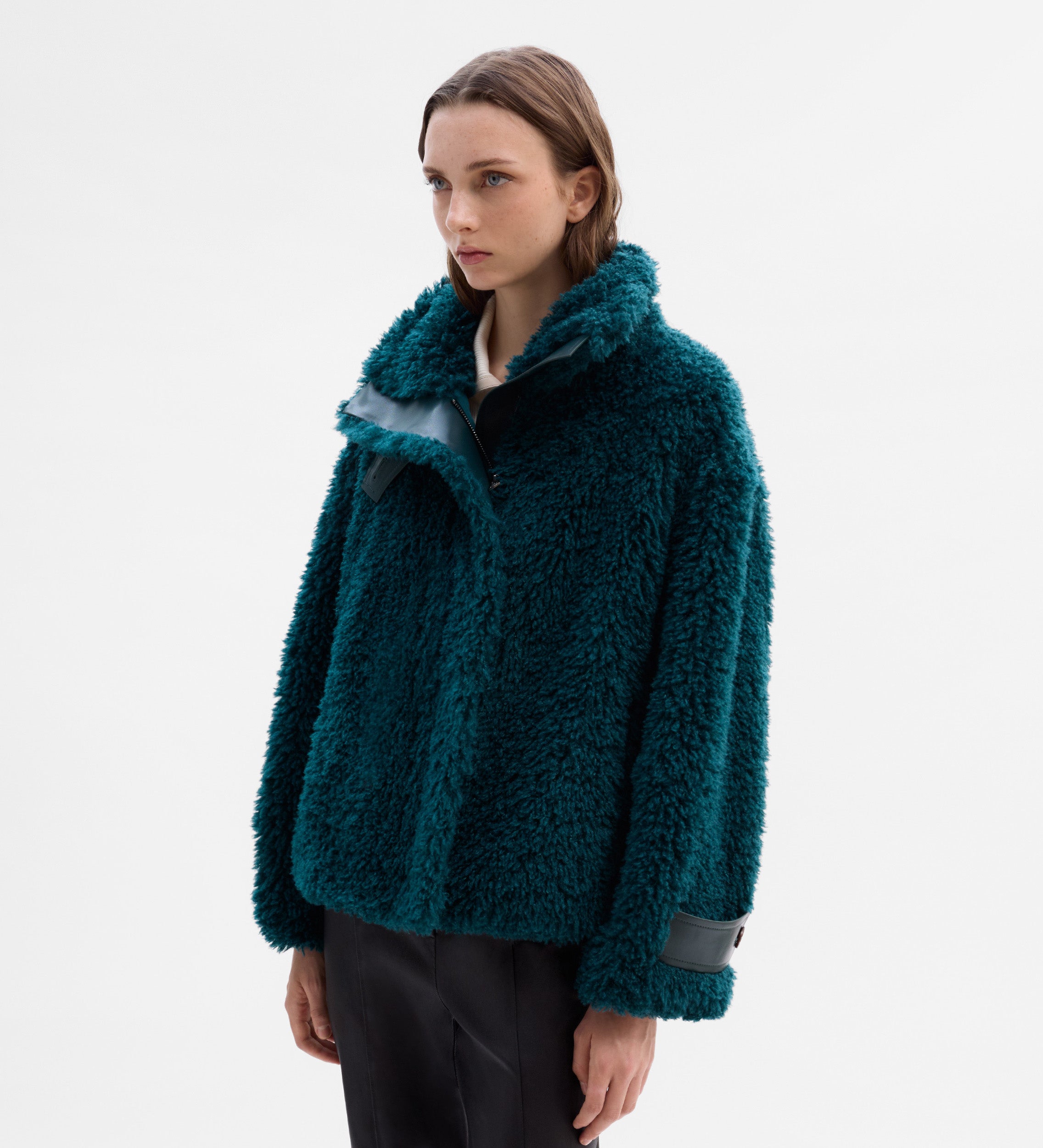 Chaquetón efecto pelo