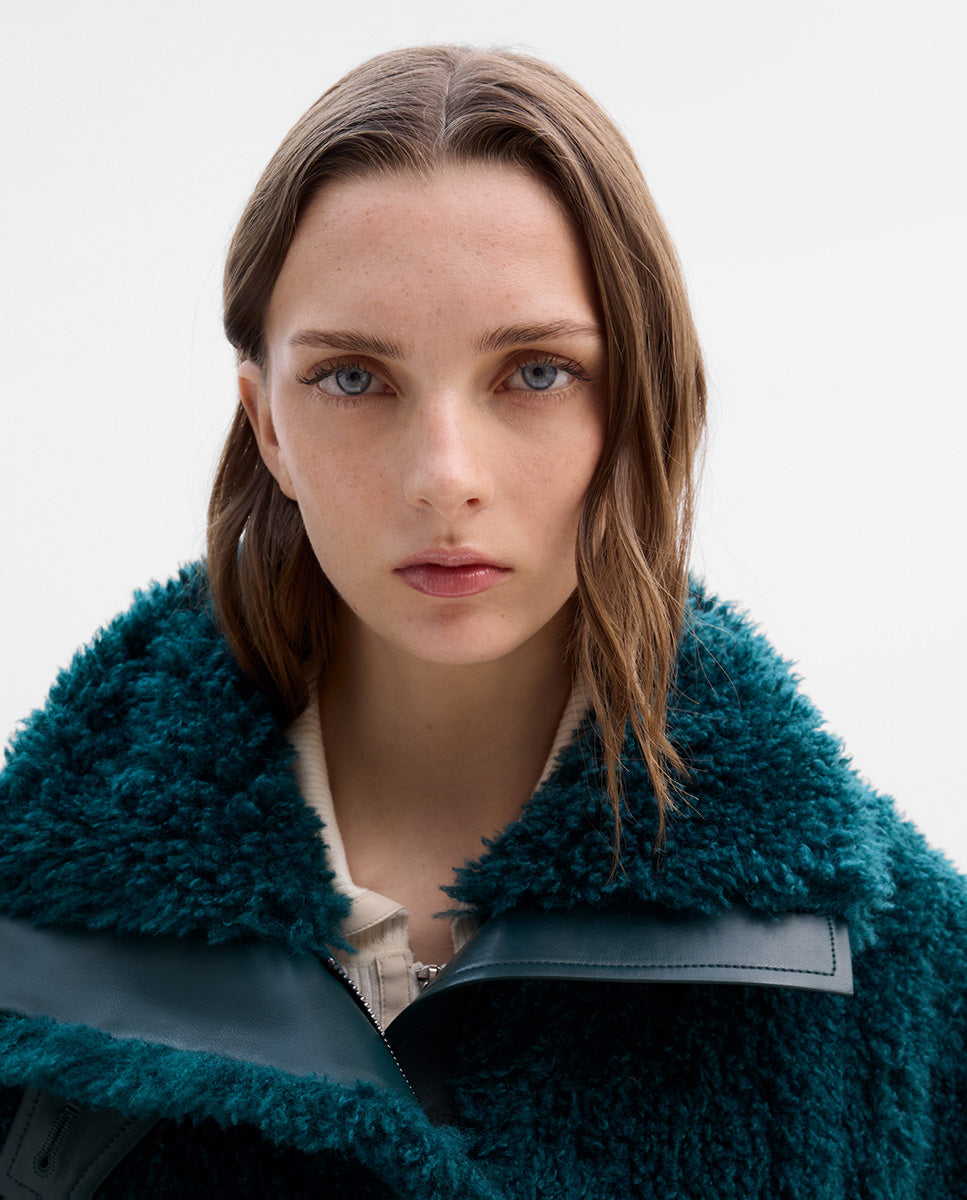 Fur-effect jacket