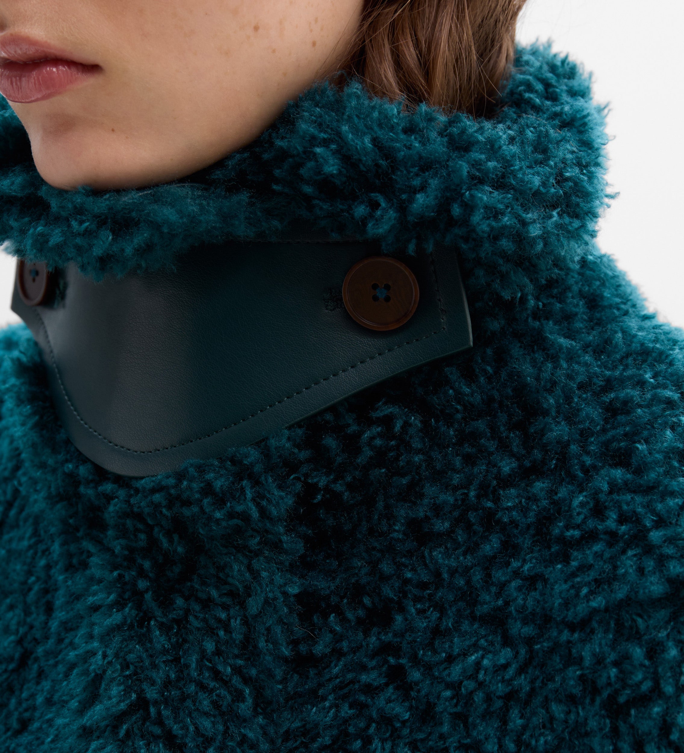 Chaquetón efecto pelo