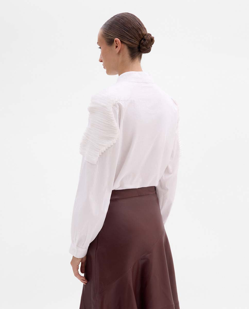 Chemise textile brodée