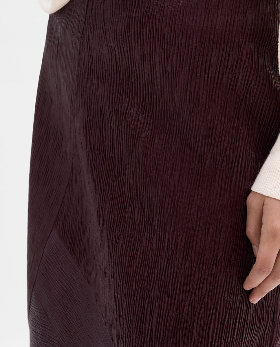 Falda midi textura