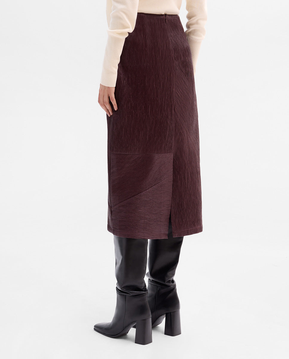 Falda midi textura