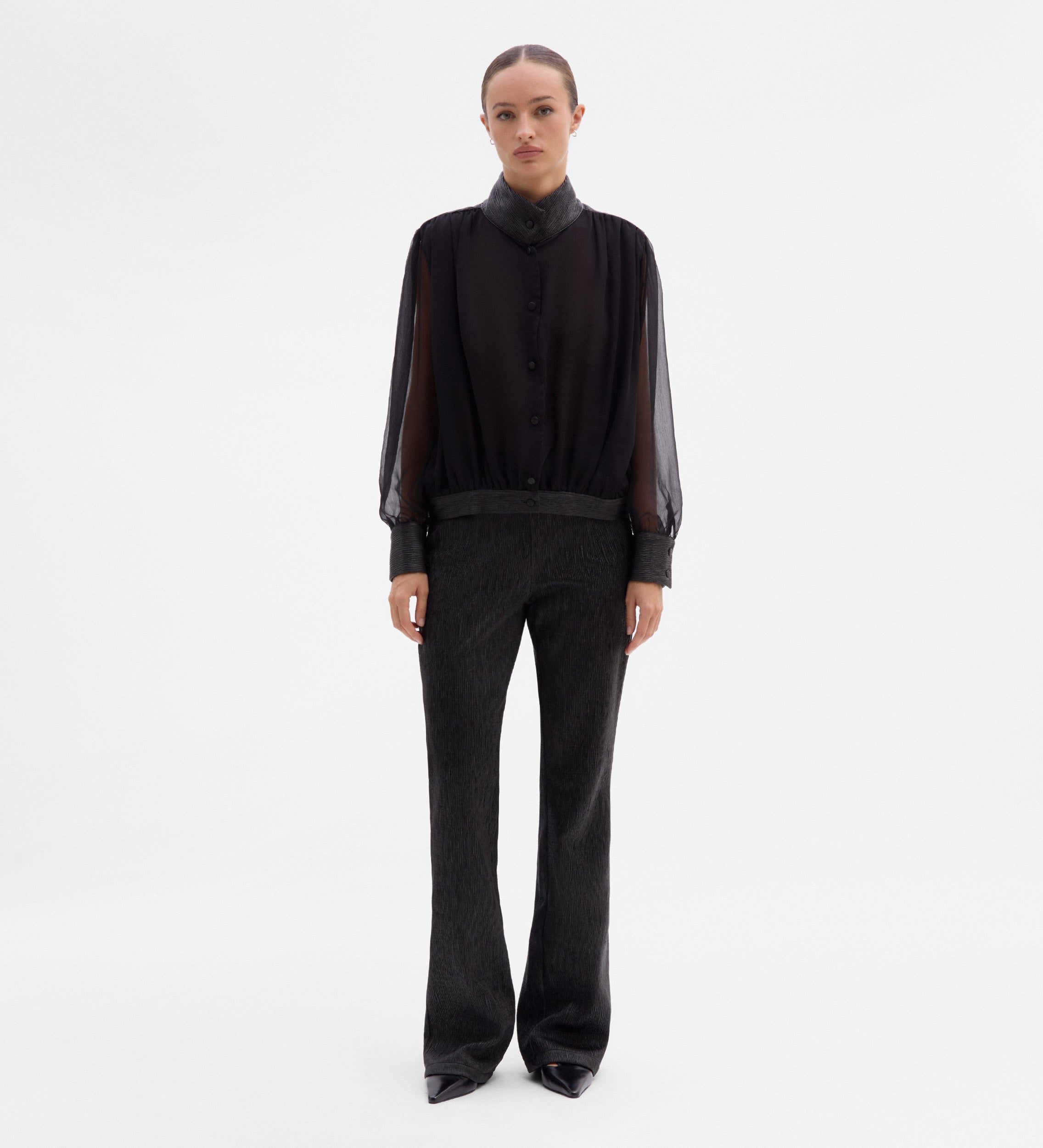 Pantalon texturé