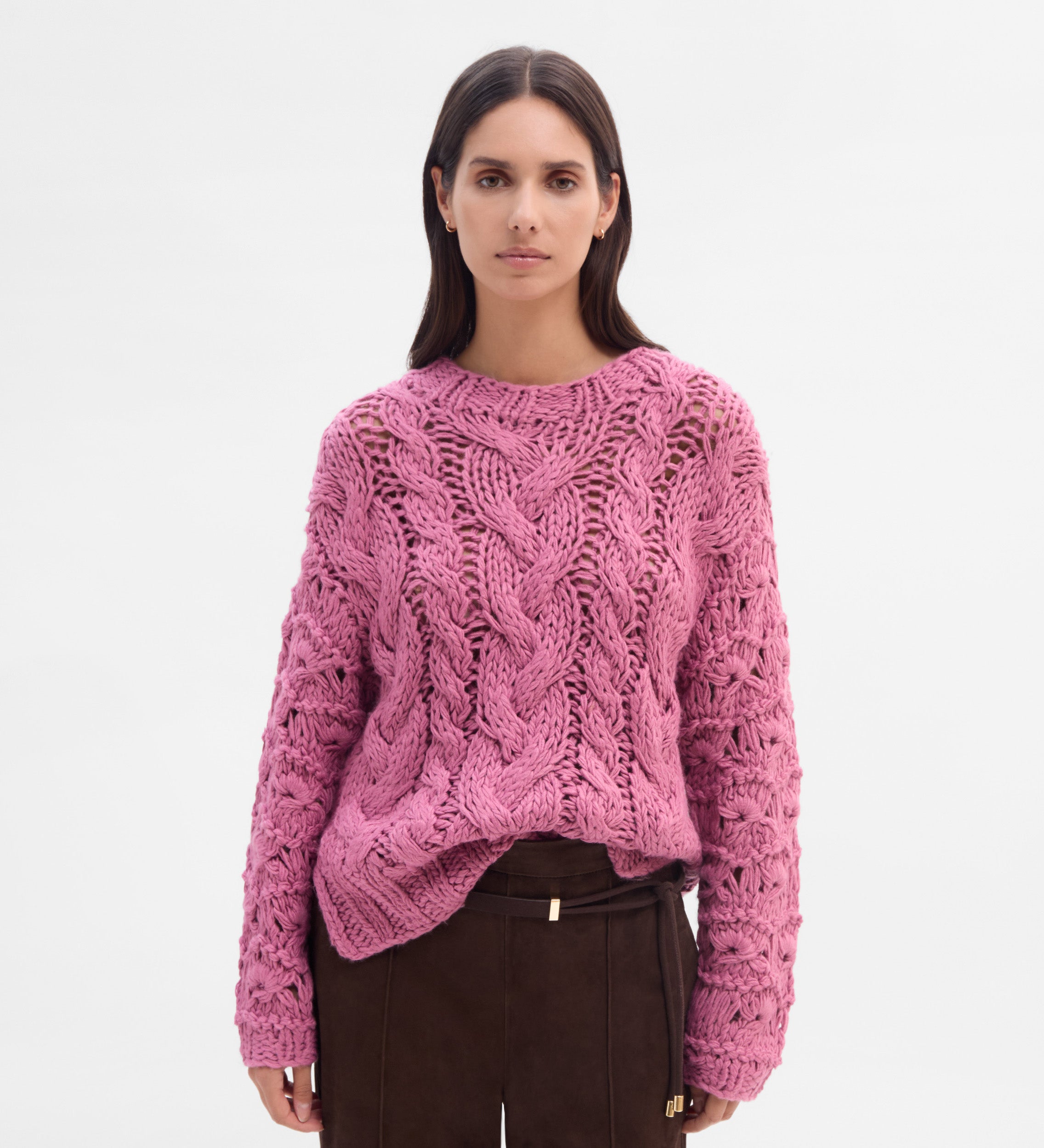 Jersey trenzado a mano