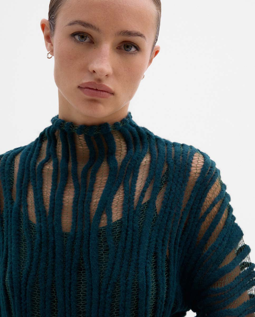 Pull maille fantaisie