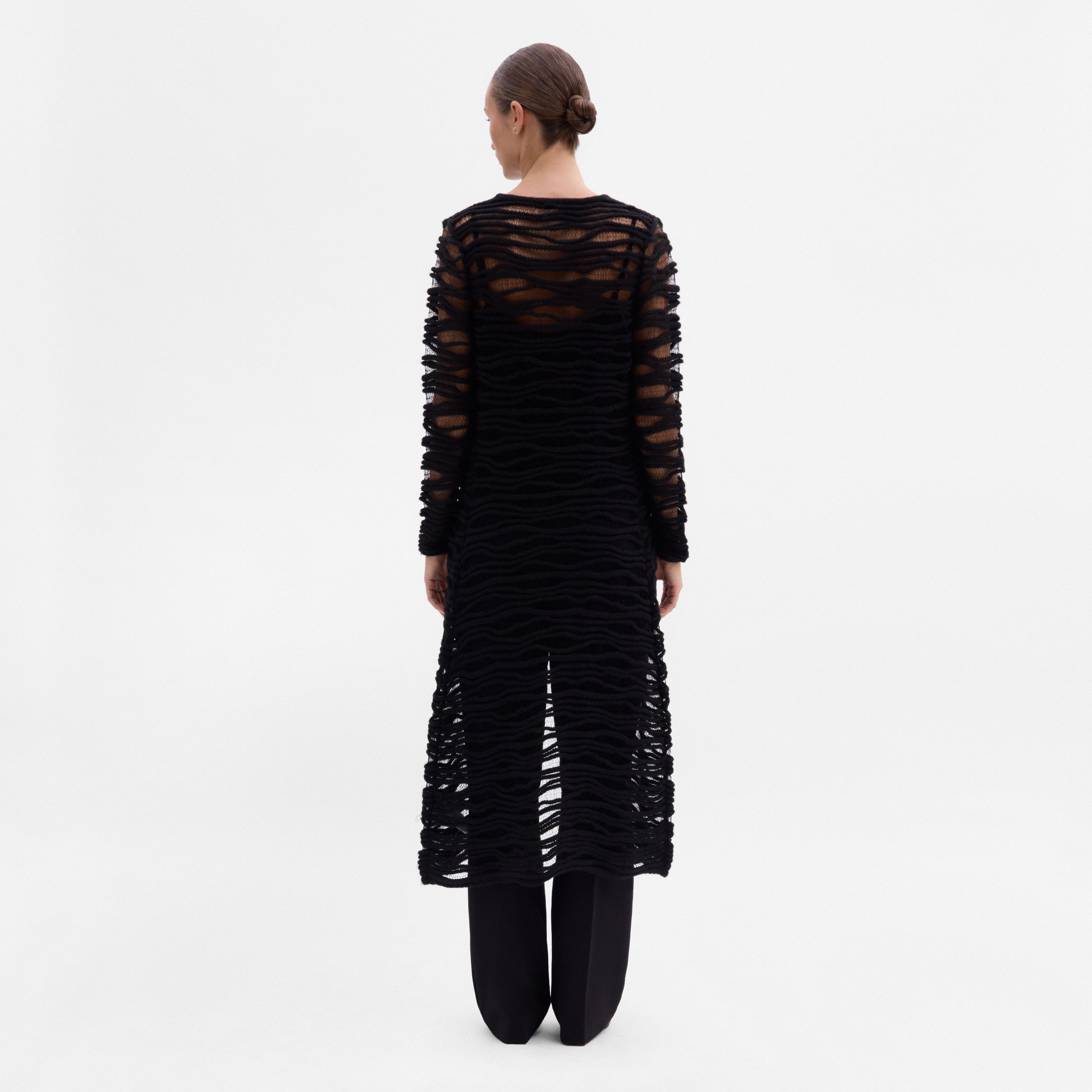 Long fantasy knit vest