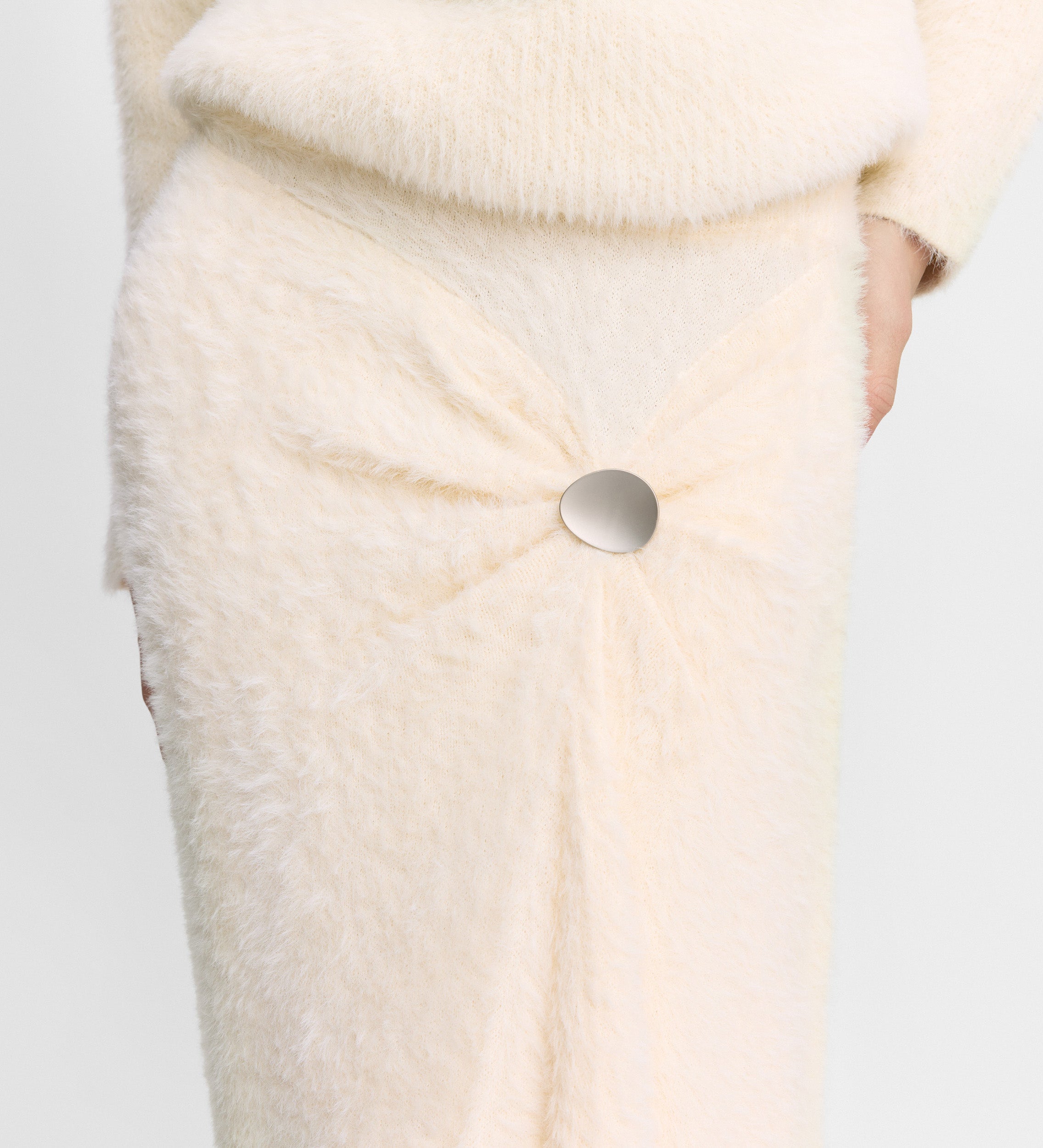 Faux fur effect skirt