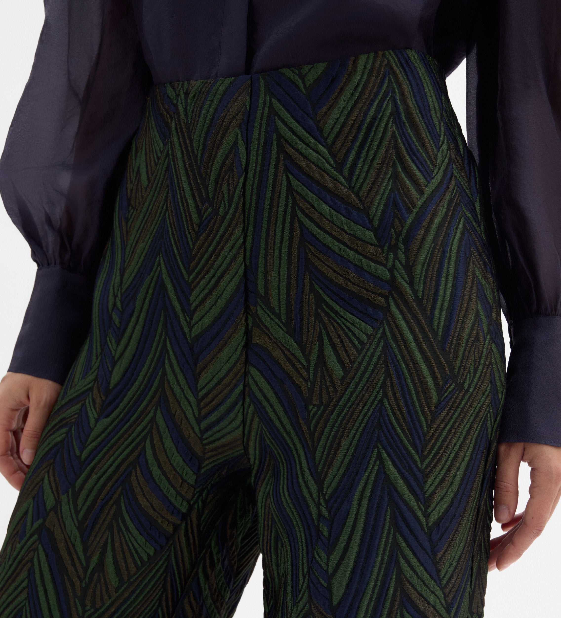 Pantalón tejido fantasía