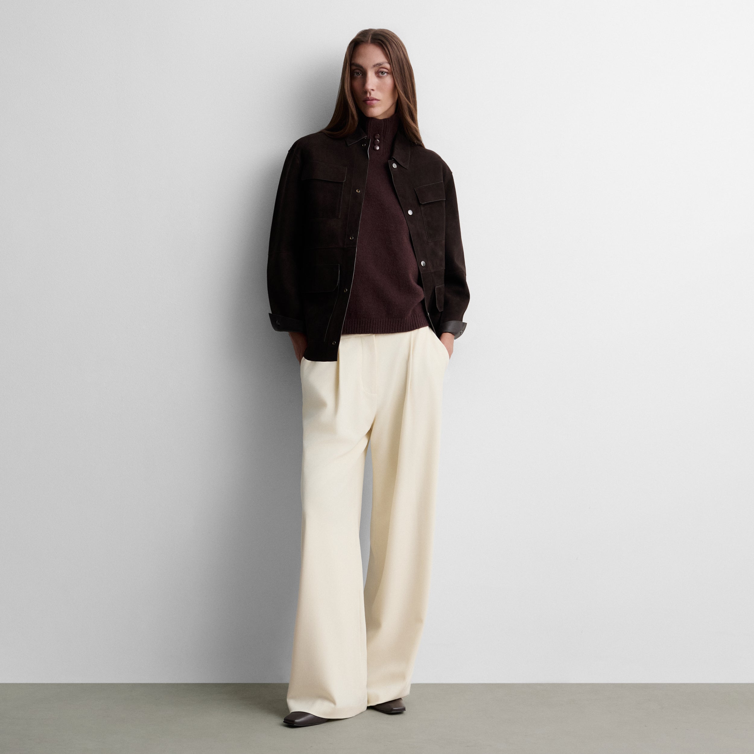 Reversible napa overshirt