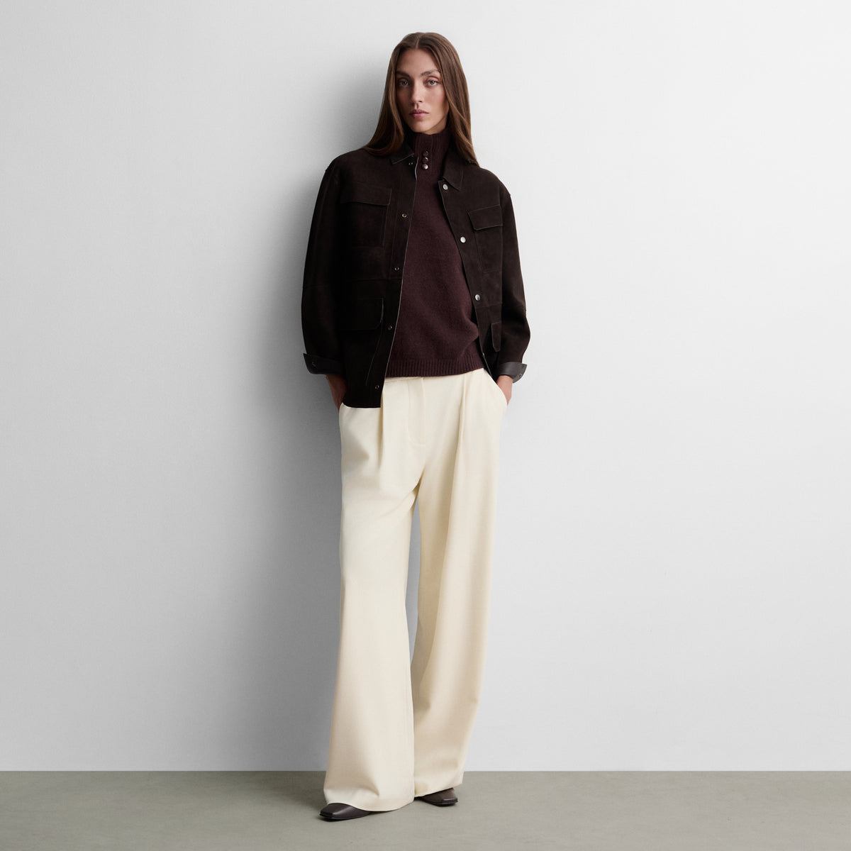 Reversible napa overshirt